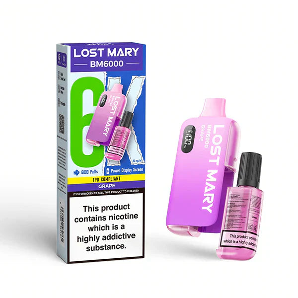 Lost Mary BM6000 Prefilled Vape Box of 5