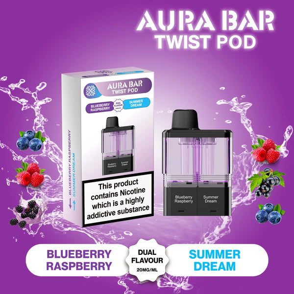 Aura Bar Twist 40k Puffs Pre-Filled Pods