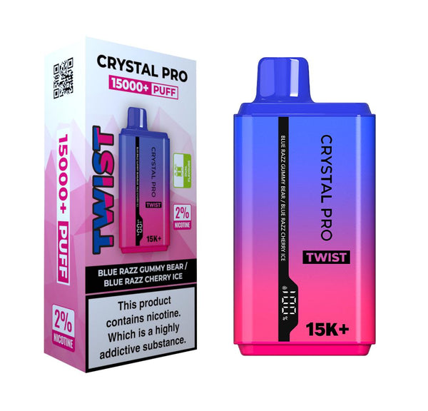 Crystal Pro Twist 15000 Prefillede Vape Box of 5