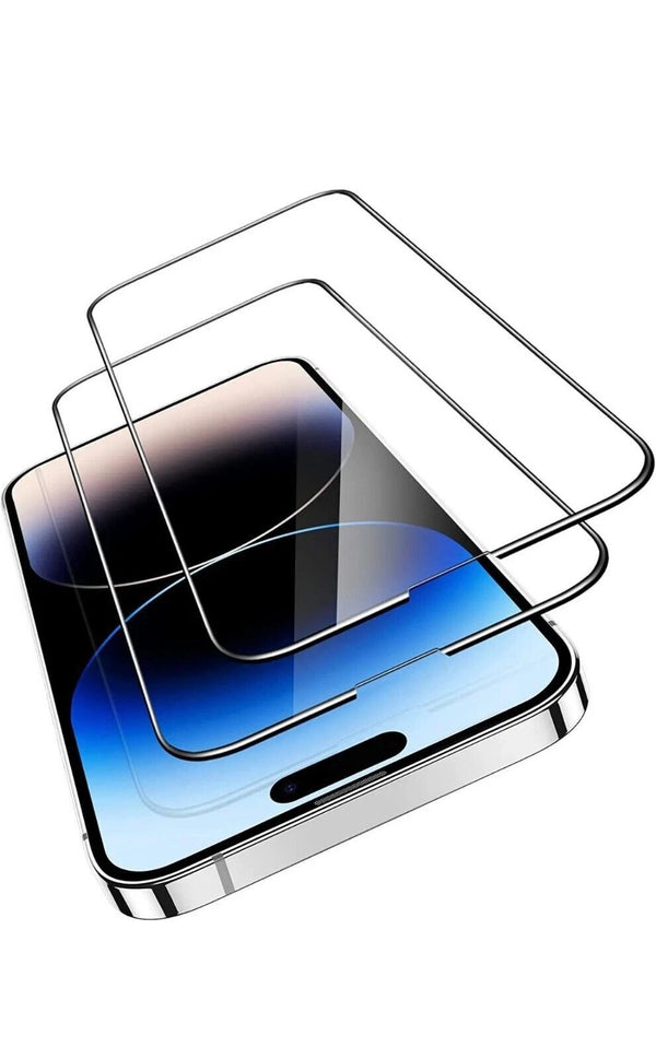 2 Pack iPhone Screen Protector UK | Tempered Glass for iPhone 17 16 15 14 13 12 11 Pro Max