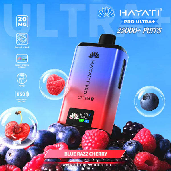 Hayati Pro Ultra Plus 25000 Bar Twist Prefilled Kit
