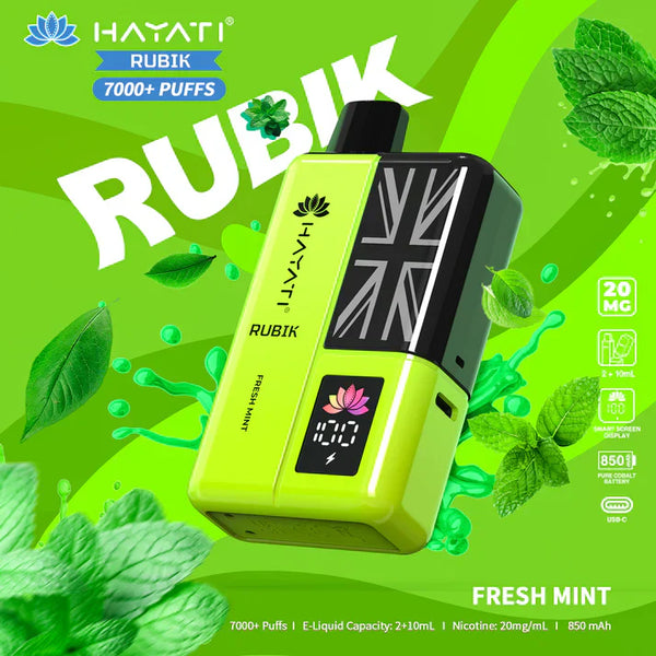 Hayati Rubik 7000+ Puffs Prefilled - Box of 5
