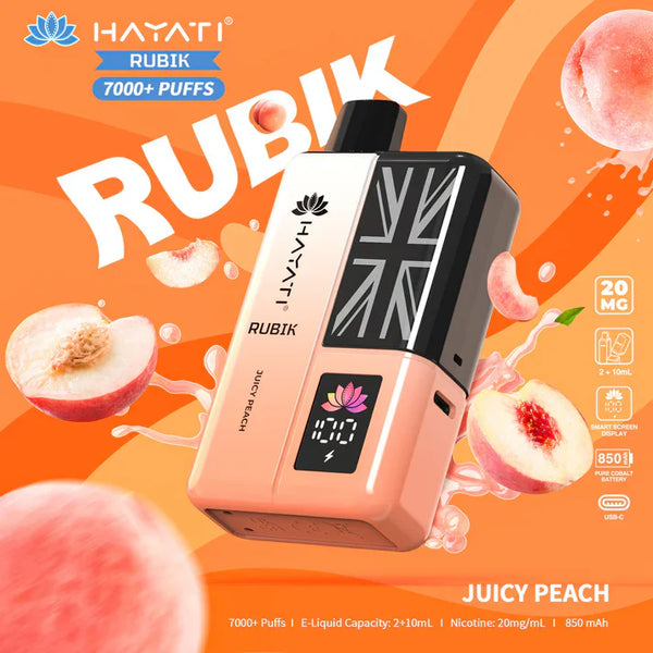 Hayati Rubik 7000+ Puffs Prefilled - Box of 5