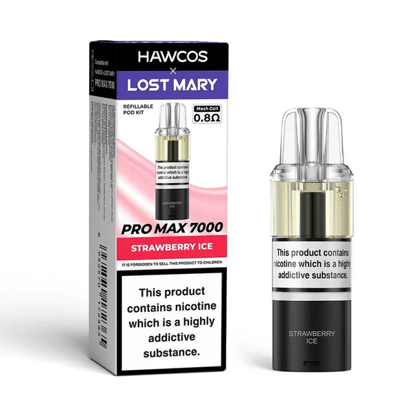 Hawcos x Lost Mary Pro Max 7000 Prefilled Pod + Refill Container - Box Of 5