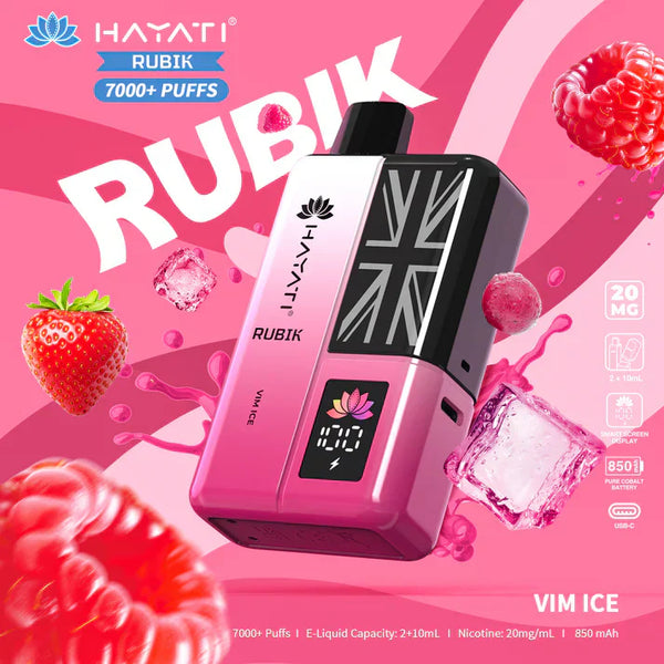 Hayati Rubik 7000+ Puffs Prefilled Kit