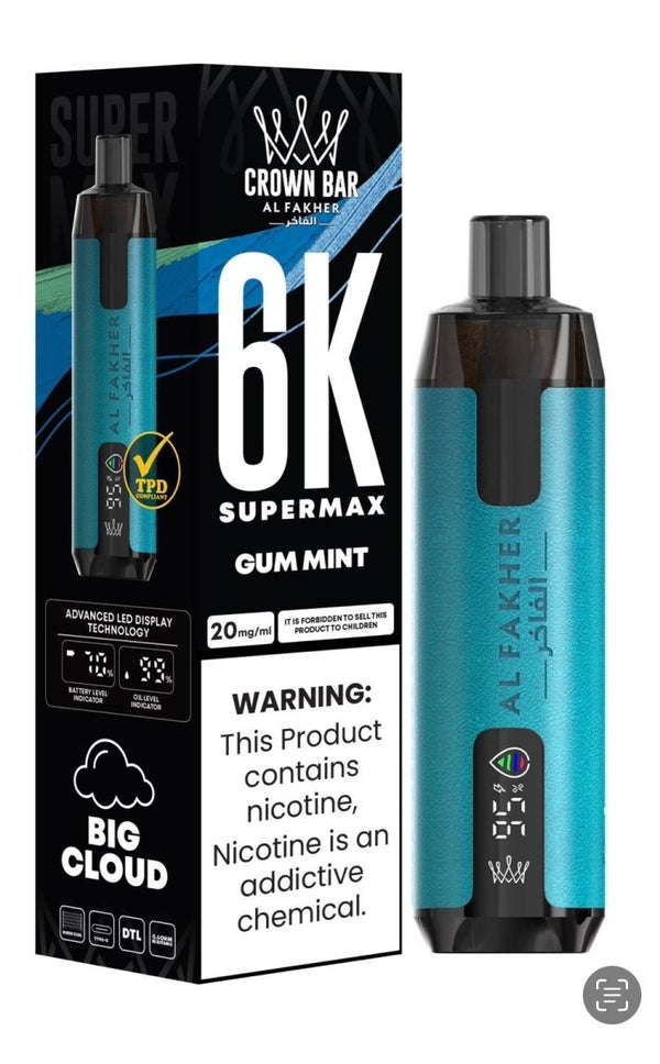 Al Fakher Supermax 6000 Disposable Vape - The Vape Giant