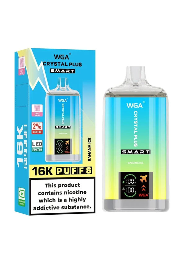 WGA Crystal Plus Smart 16000 Disposable Vape Box of 10