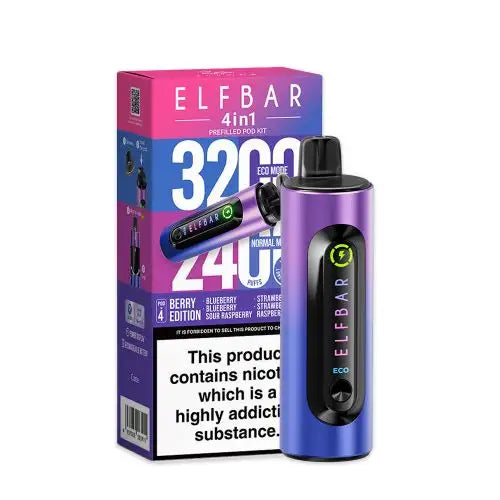 Elf Bar 4-in-1 Prefilled Pod Vape Kit TPD Compliant - Pack of 5