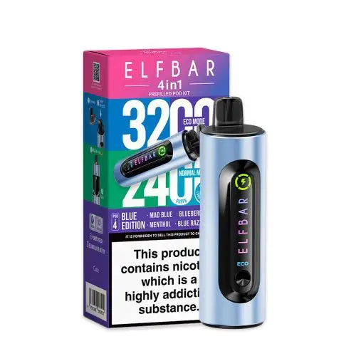 Elf Bar 4-in-1 Prefilled Pod Vape Kit TPD Compliant - Pack of 5