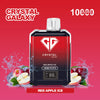 Crystal Galaxy 10000 Puffs Disposable Vape Box of 10-Red Apple Ice-vapeukwholesale