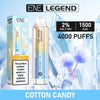 ENE Crystal Legend 4000 Disposable Puff Bar Device - 20mg - Cotton Candy -Vape Area UK