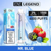 ENE Crystal Legend 4000 Disposable Puff Bar Device - 20mg - Mr Blue -Vape Area UK