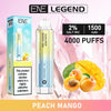 ENE Crystal Legend 4000 Disposable Puff Bar Device - 20mg - Peach Mango -Vape Area UK
