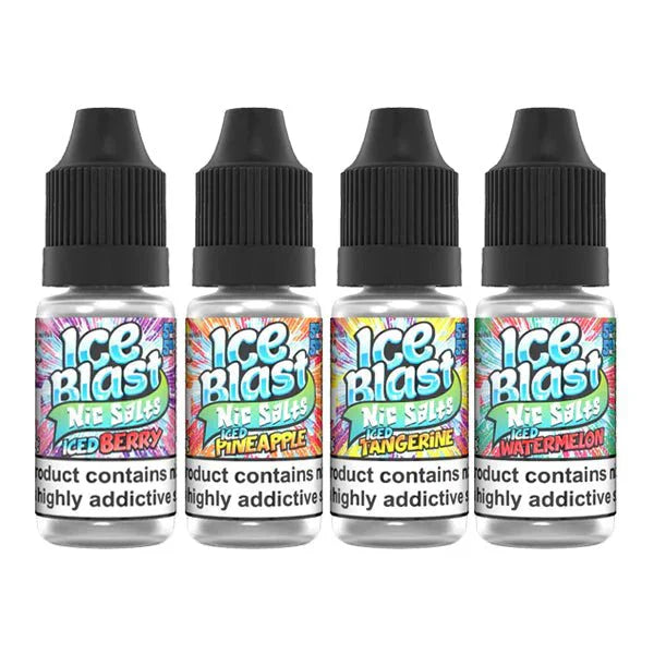 Ice Blast E-Liquid Nic Salt 10ml - Pack of 10 - Ice Berry -Vape Area UK