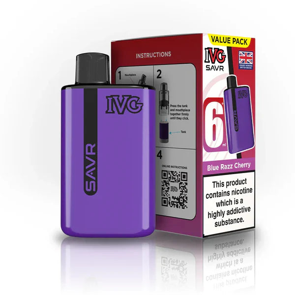 IVG SAVR 3000 Prefilled Pod Vape Kit TPD Compliant - Box of 5