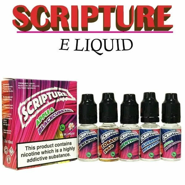 Scripture 30ml E-Liquid (3 x 10ml Bottles)