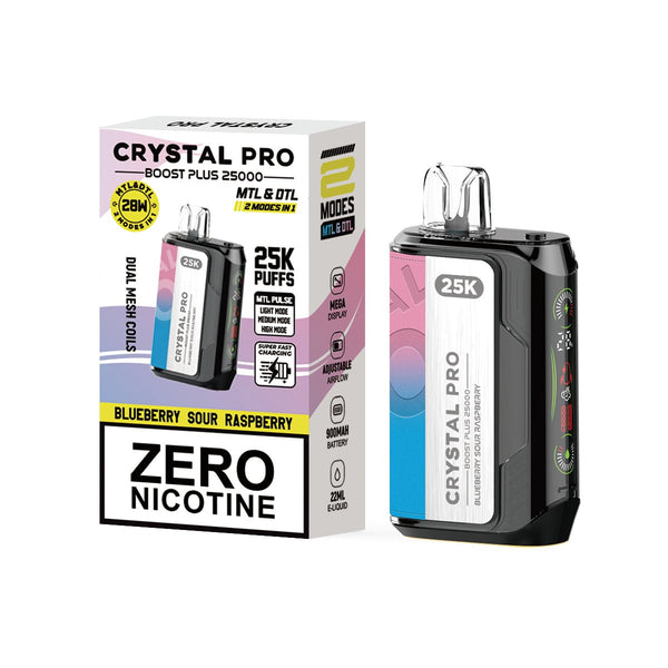 Shop 0MG Crystal Pro Boost Plus 25k Disposable Vape - 0MG Crystal Pro Boost Plus 25k Disposable Vape - Vape Blaze