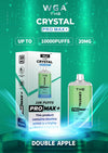 The Crystal Pro Max + 10000 Puffs Disposable Vape Box of 10 - Double Apple -Vape Area UK