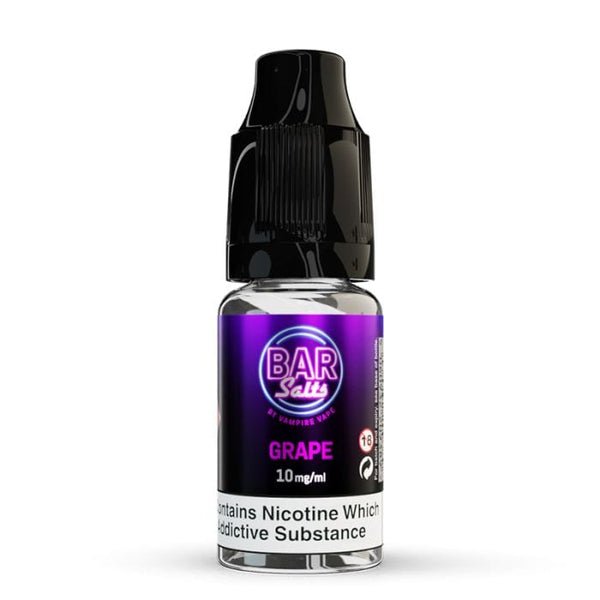 Vampire Vape Bar Salt 10ml E-liquid Nic Salts- Box of 10 - Grape -Vape Area UK
